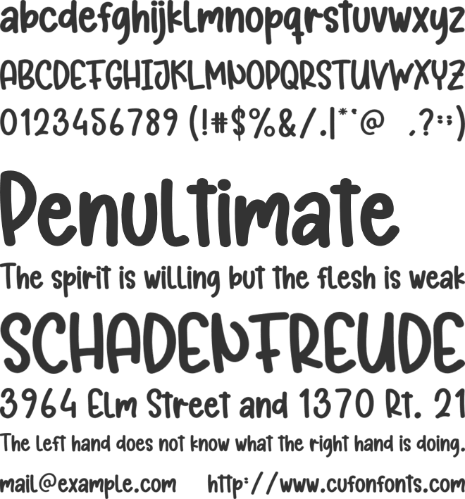 Santa Good font preview