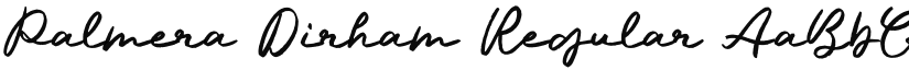 Palmera Dirham font download