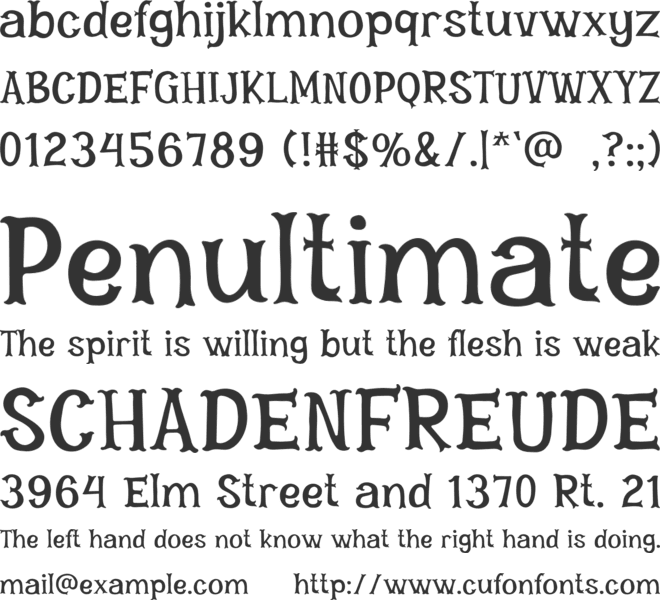 VOYAGAR font preview