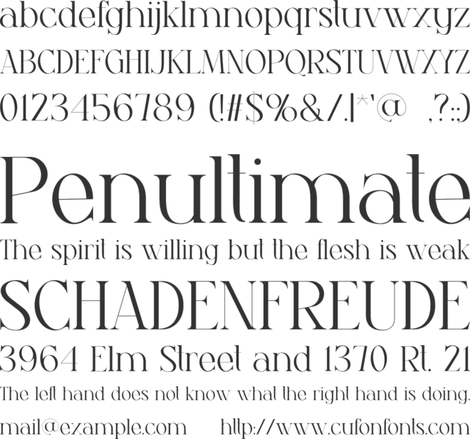 PALOMA font preview