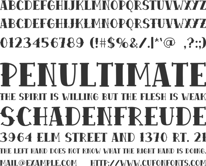 INKOS font preview