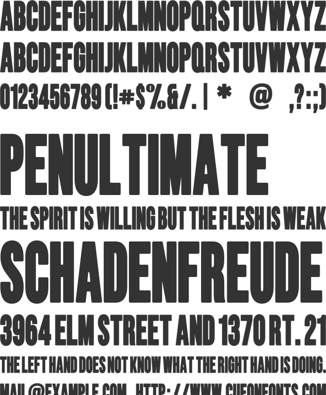 Grith font preview