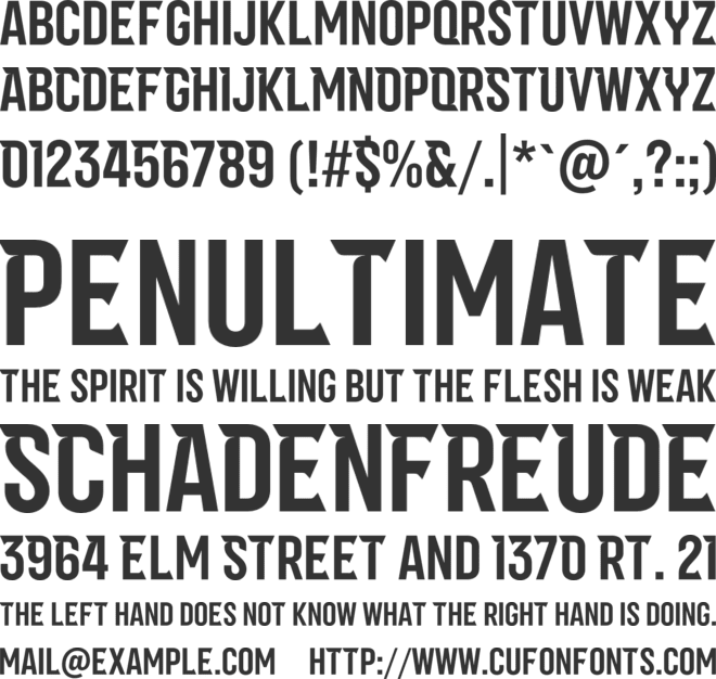 Eaglore font preview