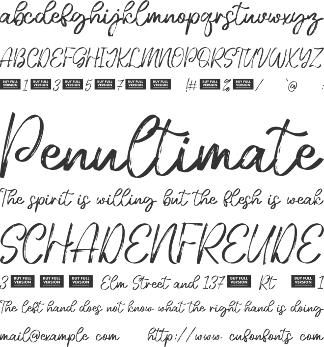 Majestic Paradise font preview