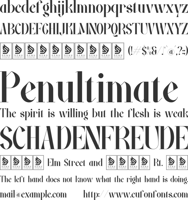 Fiably Manor font preview