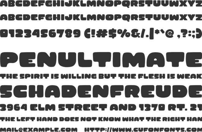 Pop Core font preview