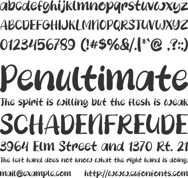 Corinto Town font preview