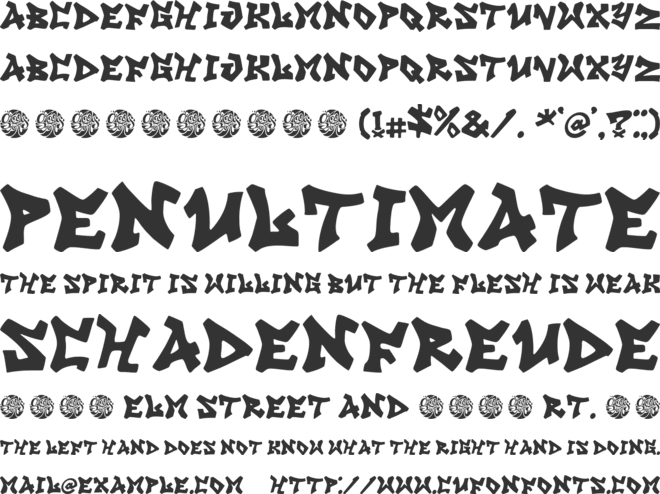 Groovy Scribz font preview