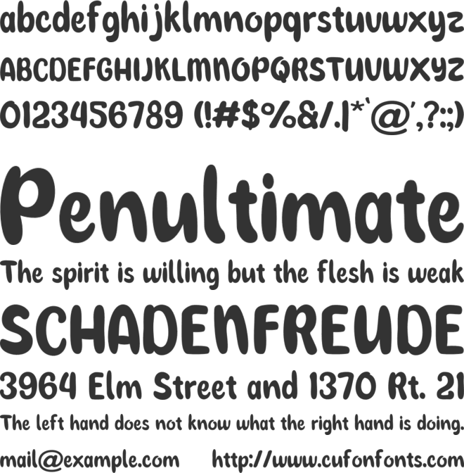 pomme font preview