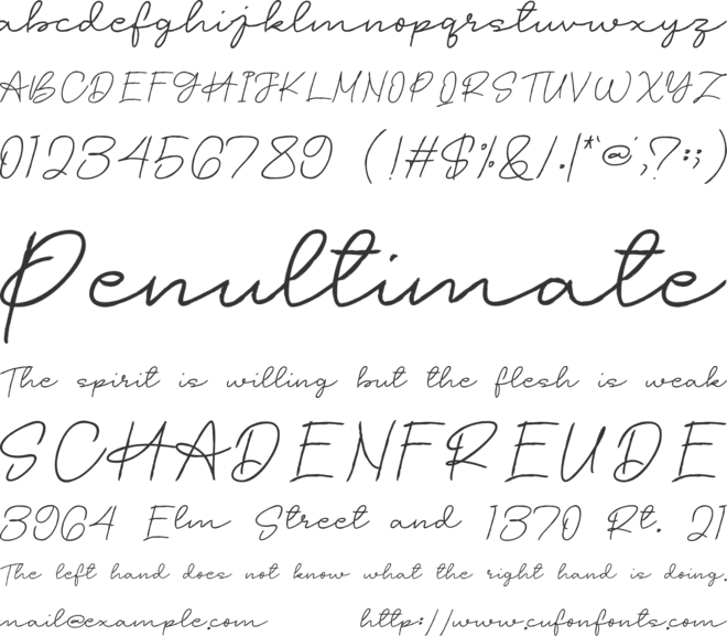 Lolenge Fem font preview