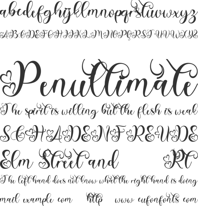 Valentine Bellia font preview