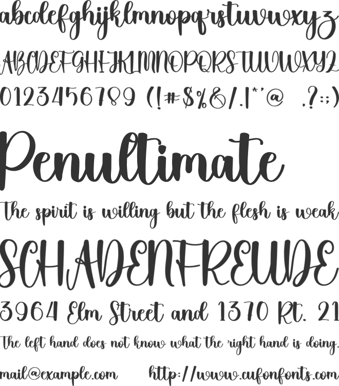 Goldfish font preview