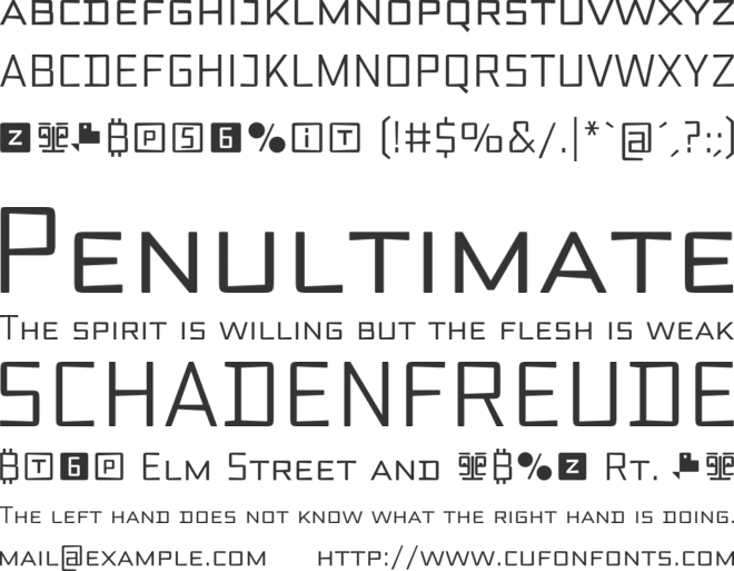 Axial Caps font preview