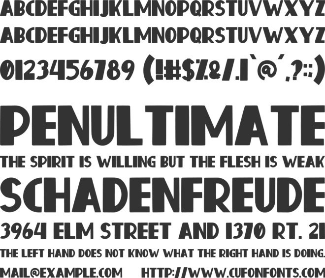 Honella font preview