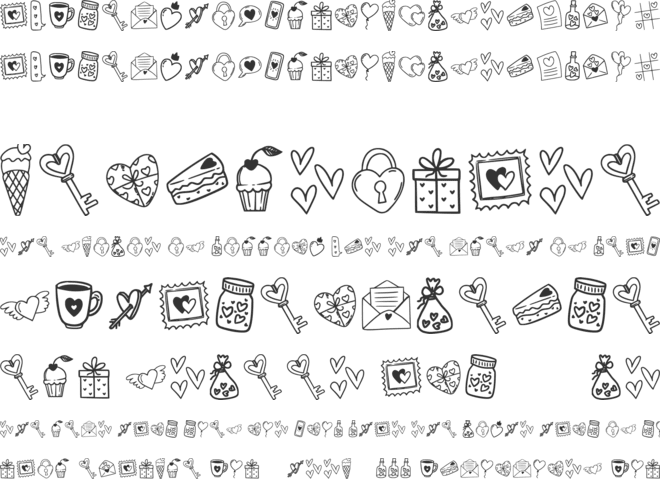 Lovebats font preview