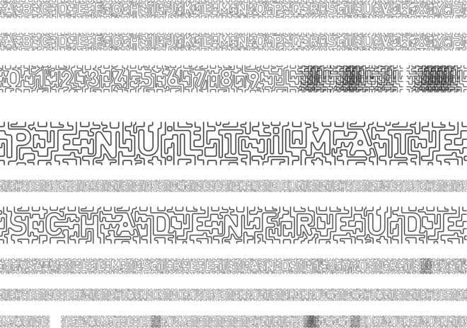 infinity labyrinth font preview