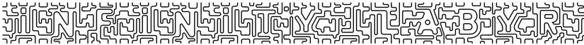 infinity labyrinth Regular font