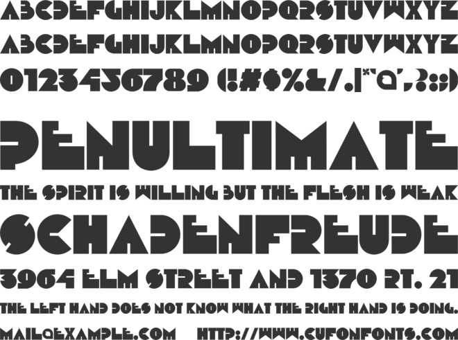 Meastro Display font preview