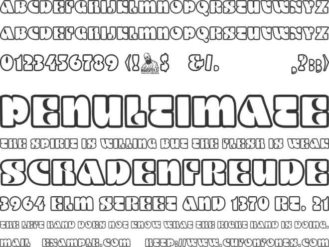 Daba Daba Music font preview