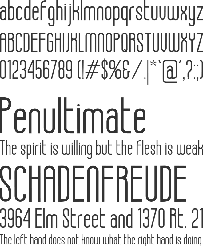 Hoterland font preview