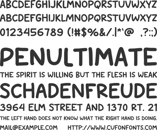 LAID-BACK font preview