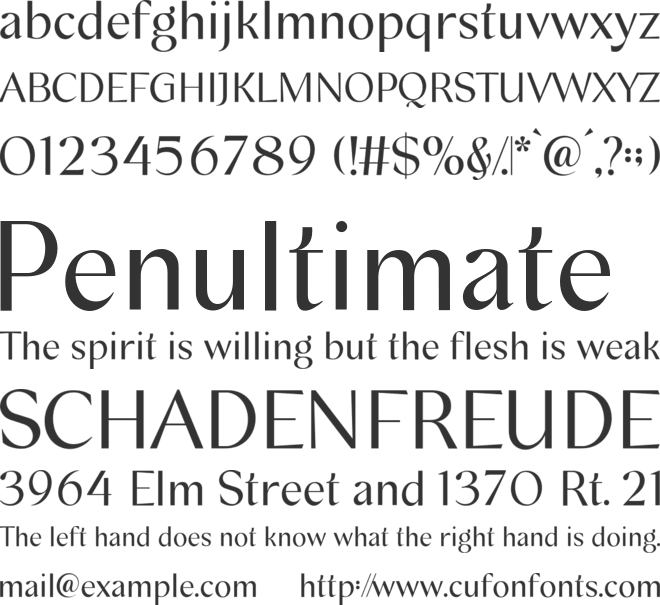 Swiftea font preview