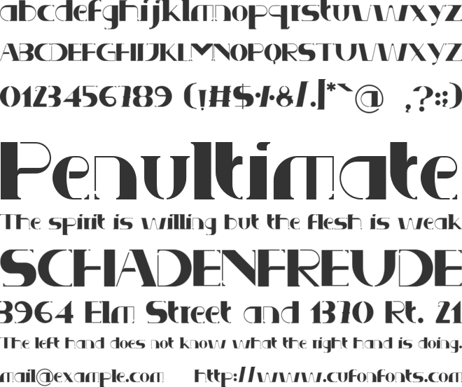 WiderLux font preview