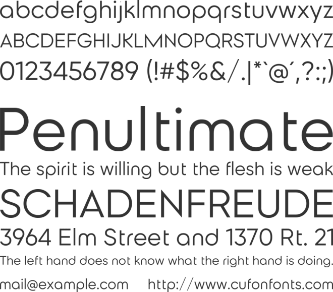 Coliner font preview