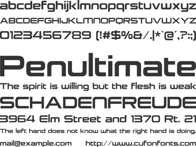 Neue Stance font preview