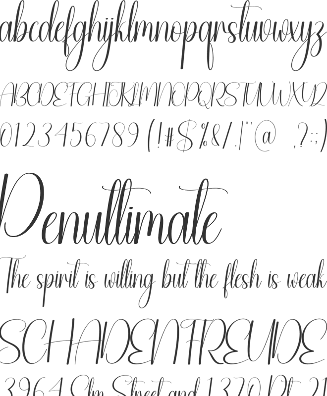 Likewinter font preview