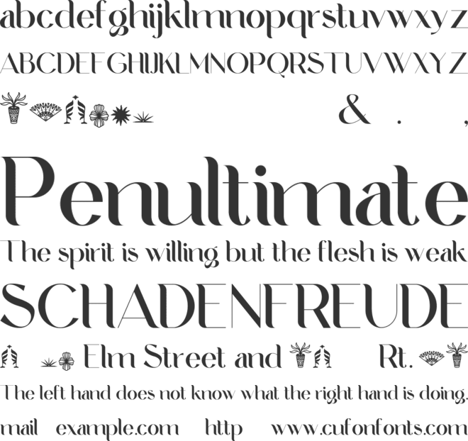 Bulagria font preview