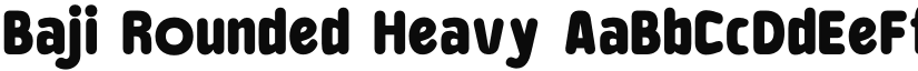 Baji Rounded Heavy font