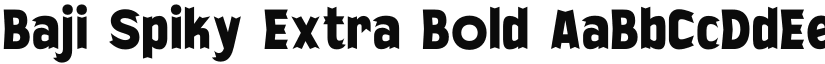 Baji Spiky Extra Bold font