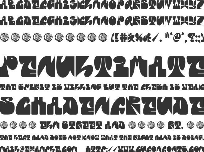 Groovy Souls font preview