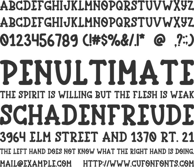 Happy Candy font preview