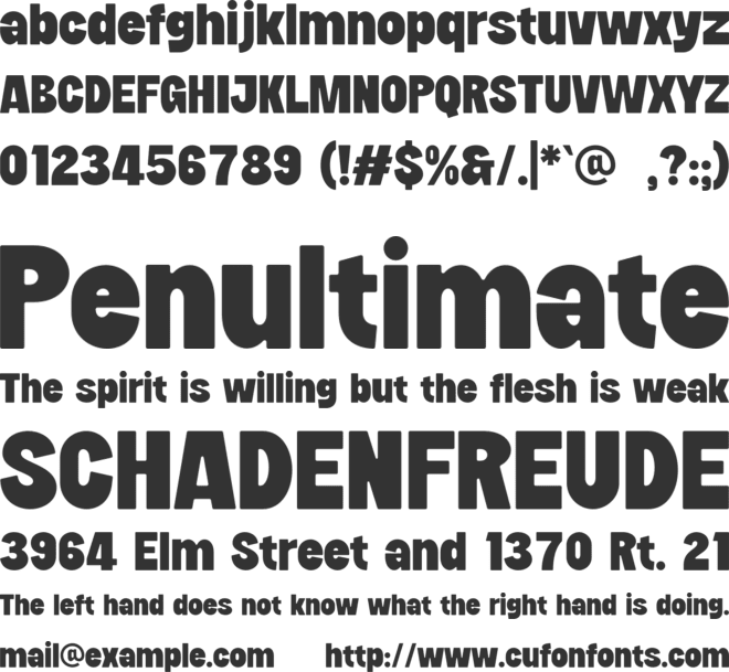 RAILI font preview