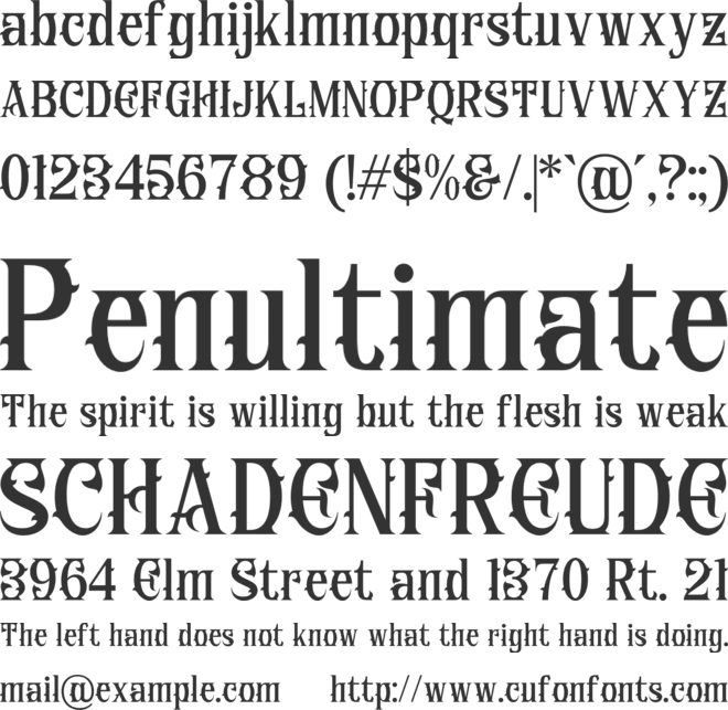 Perodas font preview