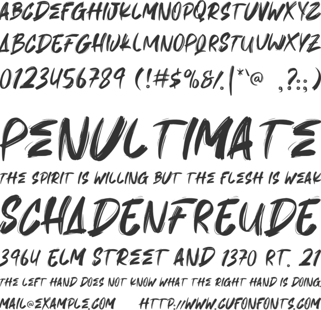 Briskates font preview