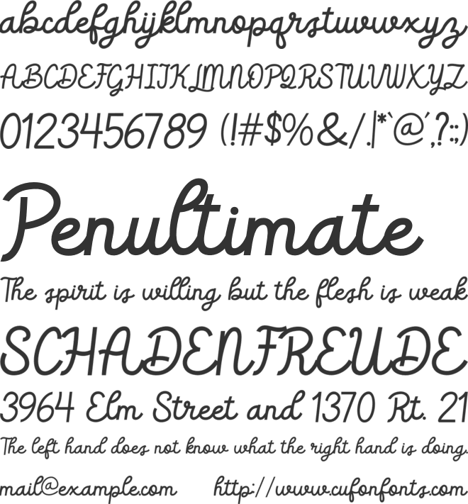 Brodger font preview