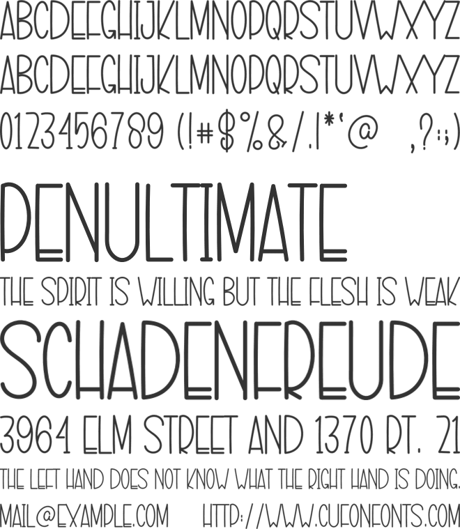 Love Home font preview