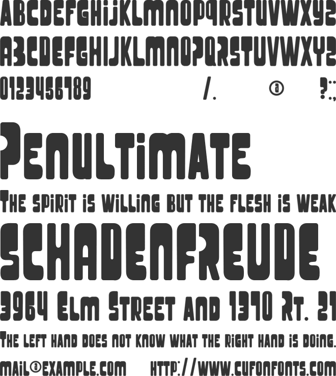 Tolusen font preview