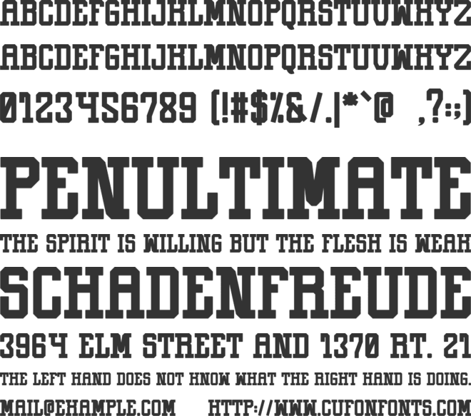 Hiking Stylish font preview