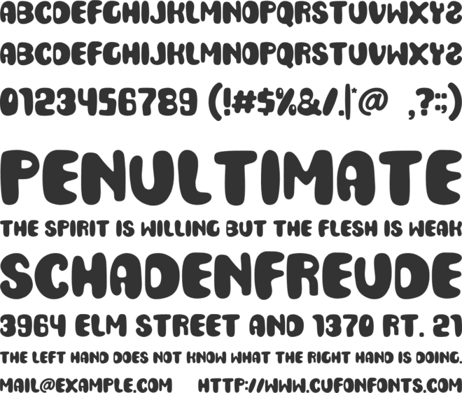 SundaySchool font preview