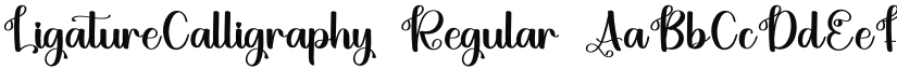 LigatureCalligraphy font download