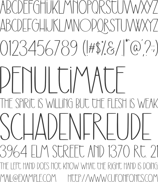 Tropical Freezer font preview