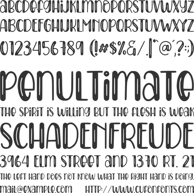 Tropicana Line font preview