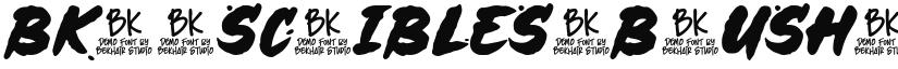 BKR Scribles Brush font download