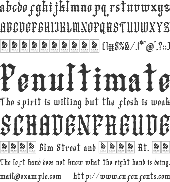 Mayhart Windah font preview