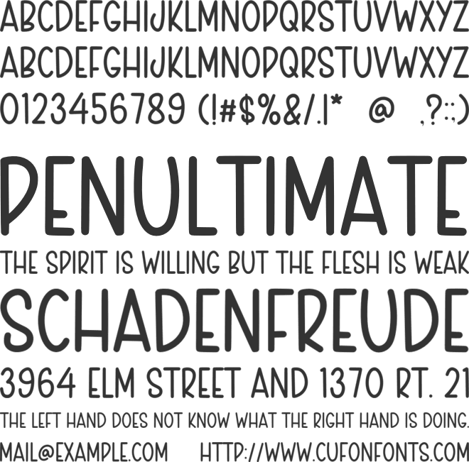 VintageSimple font preview