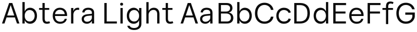 Abtera Light font